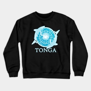 Oceanic Whitetip Sharks Tonga Pride Crewneck Sweatshirt